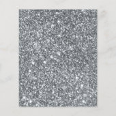 エレガント ブラック シルバー スパークル リスト フライヤー (裏面)