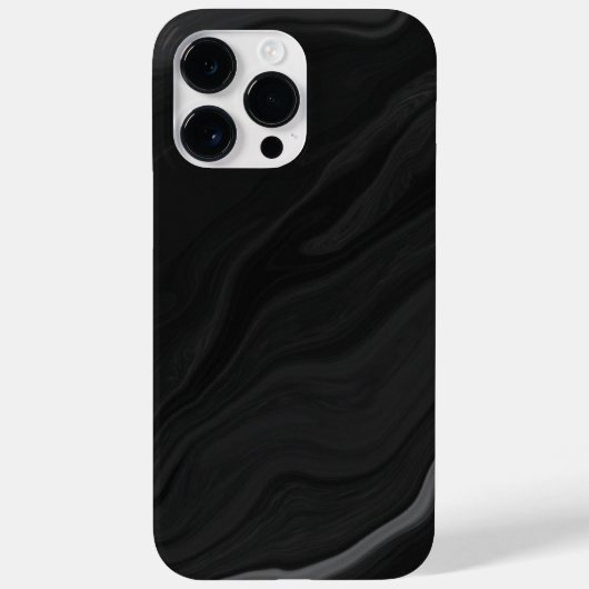 エレガント ブラック ストーン 大理石柄 Case-Mate iPhoneケース (裏面)