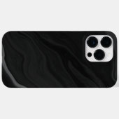 エレガント ブラック ストーン 大理石柄 Case-Mate iPhoneケース (裏面 (横))