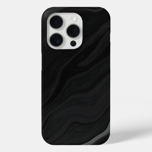 エレガント ブラック ストーン 大理石 模様 Case-Mate iPhoneケース (裏面)