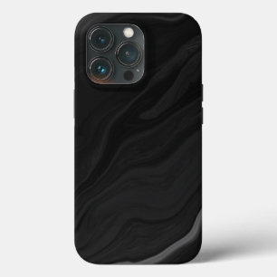 エレガント ブラック ストーン 大理石 模様 iPhone 13 PROケース