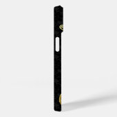 エレガント ブラック ダマスク ゴールド スワール Case-Mate iPhoneケース (裏面 / 右)
