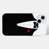 エレガント ブラック ホワイト タキシード メンズ Case-Mate iPhoneケース (裏面 (横))