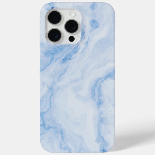 エレガント ブルー ストーン マーブル 模様 Case-Mate iPhoneケース (裏面)