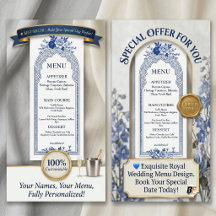 エレガント ブルー＆ホワイト フラワー アーチ ウェディング