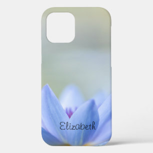 エレガント ブルー ロータス iPhone 12 PROケース