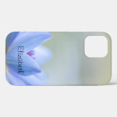 エレガント ブルー ロータス Case-Mate iPhoneケース (裏面 (横))