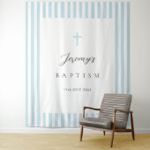 エレガント ブルー 洗礼 タペストリー (インサイチュ)