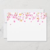 エレガント ブロッサム あなたのメッセージ サンキューカード (裏面)