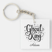 エレガント「ブーキング」の名前ハロウィーン書道 キーホルダー (正面)