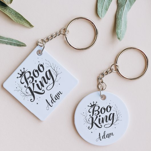 エレガント「ブーキング」の名前ハロウィーン書道 キーホルダー