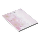 エレガント プレーン シンプル プロフェッショナル クラシカル フローラル ノートパッド (アングル)