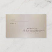 エレガント,プロフェッショナルモダン紹介カード 紹介カード (裏面)