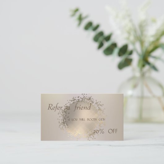 エレガント,プロフェッショナルモダン紹介カード 紹介カード (スタンド正面)