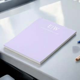 エレガント プロフェッショナル シンプル モノグラム ミニマリスト ノートパッド