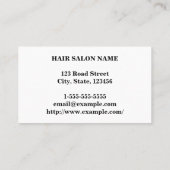 エレガント&プロフェッショナル、トリプルライン付縁どき 名刺 (裏面)