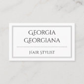 エレガント&プロフェッショナル、トリプルライン付縁どき 名刺 (正面)