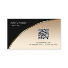 エレガント　プロフェッショナル　モダンブラックゴールド　QR