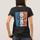エレガント・プードルママ - 上品でおしゃれなドッグ・ラバーT Tシャツ (裏面)