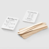 エレガント ベスト デイ エバー ウェディング タイムライン プログラム ハンドファン (組立なし)