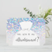 エレガント , ボケ , 花嫁 ドレス ブライズメイド カード (スタンド正面)