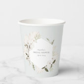 エレガント ボヘミアンフラワープリント 紙コップ (正面)