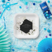 エレガント ボヘミアンフラワーペーパープレート ペーパープレート (パーティー)