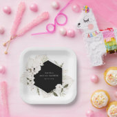 エレガント ボヘミアンフラワーペーパープレート ペーパープレート (パーティー)