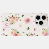 エレガント ボヘミアン フラワー|イニシャル モノグラム Case-Mate iPhoneケース (裏面 (横))