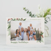 エレガント ボーホー グリーンのドライブラシ効果写真 シーズンカード (スタンド正面)