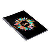 エレガント ボーホー シック オーダーメイド ノートブック (右側)