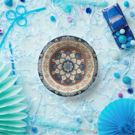 エレガント ボーホー ワイルドフラワー フラワーパターン セラミック ウェディング ペーパーボウル (パーティー)