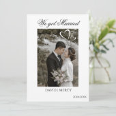 エレガント ボーホー 案内状 (スタンド正面)