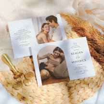 エレガント ボーホ アーチ クラシック タイポグラフィー フォト ウェディング