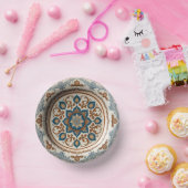 エレガント ボーホ ワイルドフラワー フラワーパターン セラミック ウェディング ペーパーボウル (パーティー)