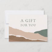 エレガント マウンテン トーン エッジ 証明書 ギフト カード (正面)