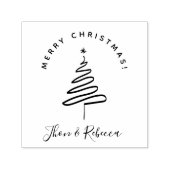 エレガント&ミニマリストのクリスマスウィーズ名前をカスタムする セルフインキングスタンプ (デザイン)