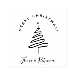 エレガント&ミニマリストのクリスマスウィーズ名前をカスタムする セルフインキングスタンプ