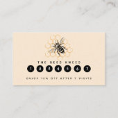 エレガント&ミニマリストのハニービーキーパー ロイヤリティカード (正面)