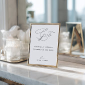 エレガント ミニマリスト紳士トイレバスケットサイン 招待状