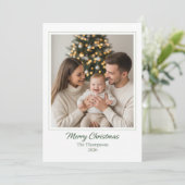 エレガント ミニマリスト クリスマス ファミリー フォト (スタンド正面)