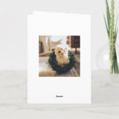 エレガント ミニマリスト クリスマス 3 フォト QRコード (裏面)