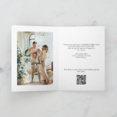 エレガント ミニマリスト クリスマス 3 フォト QRコード (内部)