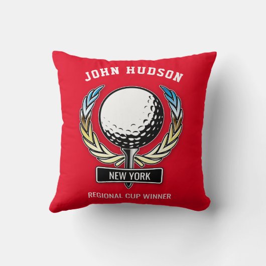 エレガント ミニマリスト ゴルフ デザイン クッション (裏面)