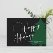 エレガント ミニマリスト ゴールデン クリスマス グリーティング (スタンド正面)