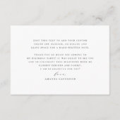 エレガント ミニマリスト スクリプト カリグラフィー お礼カード サンキューカード (裏面)