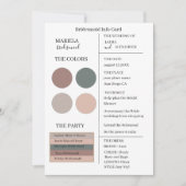 エレガント ミニマリスト ダスティ ローズとセージのブライズメイド 招待状 (正面)