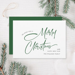 エレガント ミニマリスト ハンド ライティング メリー クリスマス