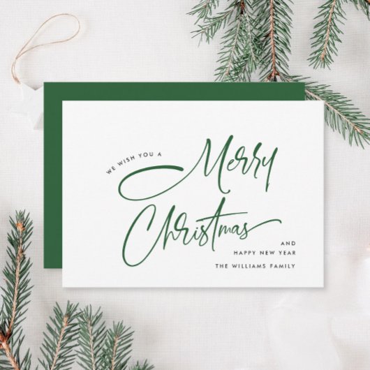 エレガント ミニマリスト ハンド ライティング メリー クリスマス
