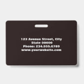 エレガント・ミニマリスト バッジ (裏面)